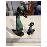 Vintage pottery ducks