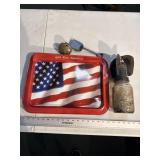 Mason jar , tray and misc