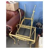 Iron table set no glass