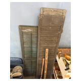 Wood shutters and tools