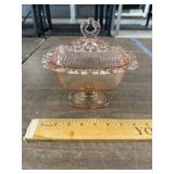 Candy dish pink depression