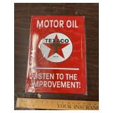 Metal Texaco sign