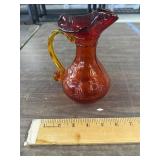 Art glass pitcher