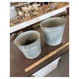 Galvanized buckets
