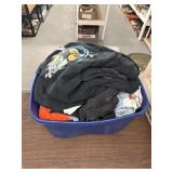 Tote with childrenï¿½s clothes