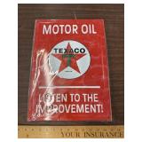 Metal Texaco sign