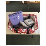 Assorted bags and storage bins