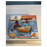 Floating corn hole pool set