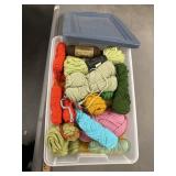 Tote full of needlepoint material