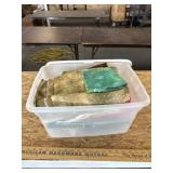 Fabrics and Christmas cards