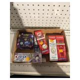 Tooth paste and bandages