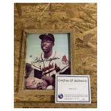 Hank Aaron auto with coa