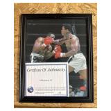 Muhammad Ali auto with coa