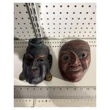 Wood carved masks