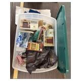 Totevwith doll house furniture and misc