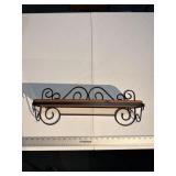 Iron and wood shelf