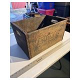 National beer advertising crate