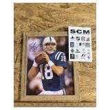 Peyton manning autograph with coa