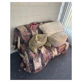 Love seat and contents
