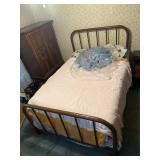 Bed frame and mattress