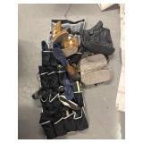 Shoes and purses in tote