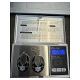 Mexican silver earrings .285 oz