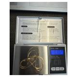 14k Italy necklace .102