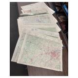 Large lot of Canadian maps