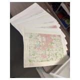 Large lot of Ohio maps