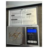 14k Italy necklace .10 oz