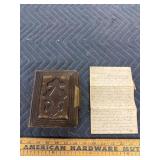 Photo album with letter 1 tin type