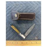 Demascus pocket knife