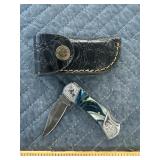Demascus pocket knife