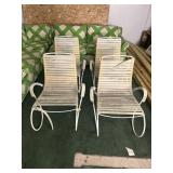 4 vintage cool outdoor chairs