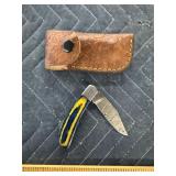 Demascus pocket knife