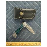 Demascus pocket knife