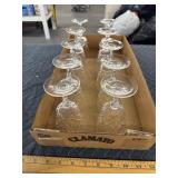 10 Crystal glasses