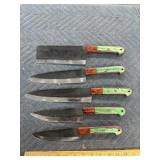 5pc handmade knife set