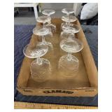8 Crystal glasses