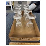 8 Crystal glasses