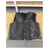 Size xl leather Harley Davidson vest