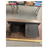 Primitive coat rack cabinet