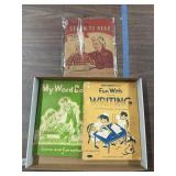 Vintage ephemera learning books