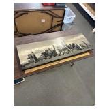 Manhattan skyline 1940 on canvas