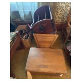 Stool and magazine holders