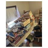 Large craft lot and table
