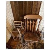 Chairs and rocker