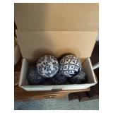 Blue decorative balls