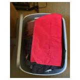 Tote with clothing