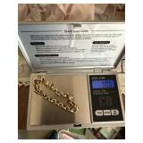 14k Italy bracelet 9 grams